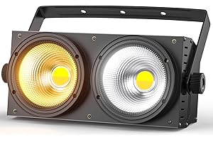 Erreyht 200W COB Par Light, 2 in 1 Cold/Warm White Light Effects for Stage, Church, Disco, Wedding, Party, Halloween, Christmas