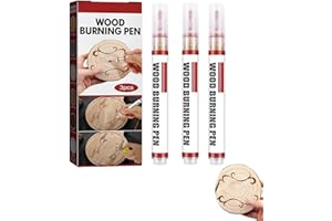 BAVOKON 3 Pcs Chemische Holzbrennstift Praktische Holzbrenner Stift,Brandmalerei Scorch Marker,Scorch Marker Für Holz Und Handwerk,Holzbrennstift-Set,Holzbrenner,ungiftig,chemische Holzverbrennung Eisenstift