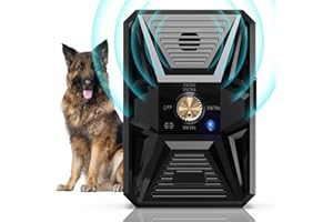 Tohoyard Antiladridos ultrasónicos, 3 niveles, automático, antiladridos con 33 pies, recargable e impermeable, dispositivo antiladridos, para perros grandes y pequeños, interior y exterior