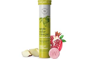 Wellbeing Nutrition Apple Cider Vinegar with The Mother and Garcinia Cambogia, Pomegranate | Effective Weight Management, Gut Health and Skin Glow (17 Effervescent Tablets)