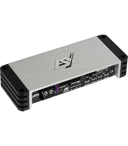 Amplificatore ESX QL600.4 (24V) Classe D - 4 Canali, 680W RMS, Per Camion E Autobus, Telecomando Bassi Incluso