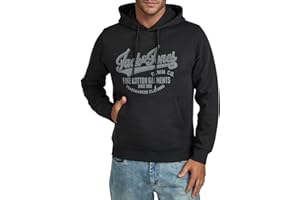 JACK & JONES Hoodie Herren Regular Fit JJEADRIAN Kapuzenpullover Pullover Sweater Print Schwarz Grau Grün Braun Beige Blau S M L XL XXL 3XL 4XL 5XL 6XL 7XL 8XL