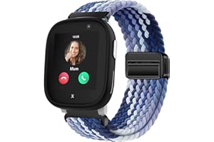 OUTPUTBT Magnétique Bracelet 20mm Compatible avec Xplora X6 Play/X 6/X6 Pro/XPLORA XMOVE/Slothcloud H97/Anio 5/Anio 6/Gizmo/Gabb Watch 3/2/1 Armband Enfants Tresse en Nylon et Coton pour Fille Garçon