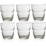 Bormioli Rocco 5172731 Modulo 6 Bicchieri in Vetro per Acqua, 30.5 cl, 6 unità