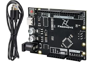 Freenove Control Board V4 Rev3 (Compatible with Arduino IDE) with Interface, Detailed Tutorial, Example Projects and Code