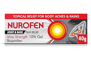 Nurofen Ibuprofen 10% Gel 40g - Maximum Strength Pain Relief For Achilles Tendonitis, Muscles, Back - Anti-Inflammatory Treatment For Bones And Joint Discomfort