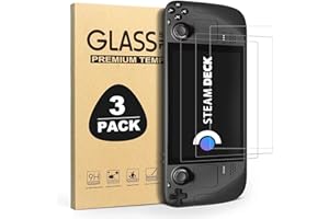 Txtcu Steam Deck Displayschutzfolie 7 Zoll, [3 Stück] 9H Härte Panzerglasfolie Einfache Installation/Anti-Kratz/HD Klar Kompatibel mit Steam Deck