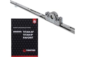 SI Siegenia 277881 Transmission de fenêtre de transmission 23 TS, pièce de rechange avec loquet basculant, 277881 + instructions d'entretien ToniTec pour Titan AF, TITAL IP, Favorit