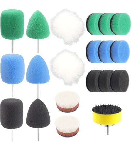 36pcs Wollfilz Scheuerschwamm Polierscheiben Set mit 3mm Schaft für Dremel | Schleifmittel Polieraufsatz fit Elektrisch, Rotationswerkzeuge Polier 36pcs Wollfilz Scheuerschwamm Polierscheiben Set mit 3mm Schaft für Dremel | Schleifmittel Polieraufsatz fit Elektrisch, Rotationswerkzeuge Polier