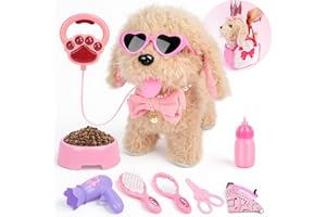 BuntWunder Perrito Juguete Ladra y Anda, 13 PCS Juego de Juguetes para Perros