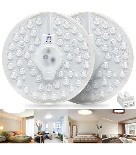 Gloriashoponline Modulo LED Circolare 22W 3000K – Ricambio Per Plafoniere, Luce Calda, 2300 Lm, Diametro 19cm, Installazione Magnetica