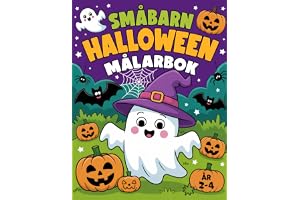 Småbarn Halloween Målarbok: För barn 2-4 år med bedårande Halloween-bilder, stora och enkla enkla söta teckningar för pojkar och flickor