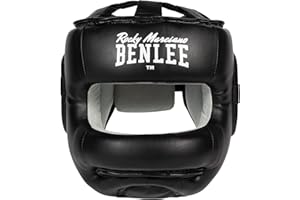 BENLEE ROCKY MARCIANO BenLee Head Guard Faux Leather Facesaver, Couleur:Black, Taille:L/XL