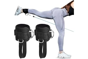LANDSCAPE LIGHTS2K 2 PièCes Sangle Cheville Musculation Poulie Sangles De Cheville Pour Machine à CâBle RéGlable Boucle De Rebond Pour L'EntraîNement Physique