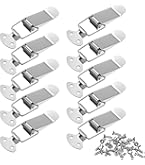 10 Scharniere Edelstahl Weiß 44x31mm - Mit 60 Schrauen Für Türen & Möbel