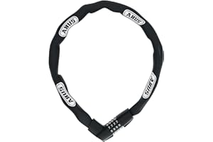 Cerradura de Cadena ABUS Tresor 1385 - Cerradura de combinación de Acero Templado - Cadena Cuadrada de 7 mm de Grosor - Nivel de Seguridad ABUS 7