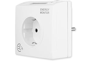 REV Stromzähler – messen Sie Ihren Stromverbrauch, Stromzähler für Steckdose, Stromzählgerät, weiß