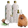 Hydra Pet Spa Senses Bliss Pack, 5 Piece Set, Best Products for Your Furry Friends | Ideal for Maintenance or as an Extra Care Treatment | Includes: 1 Shampoo, Conditioner, Booster, and so Much More