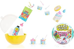 MGA'S MINIVERSE MGA’s Miniverse Make It Mini Cafe Serie 5 di MGA - Include 1 Pallina, Collezionale Tutte e 8. Mini Oggetti da Collezione, Confezione Cieca. Gioco in Resina. Replica Cibo. età 8+. Non COMMESTIBILE