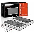 A-Premium 2-PC Cabin Air Filter with Activated Carbon Compatible with Nissan & Infiniti Models - Titan 2004-2015, Armada 2005-2015, NV2500 NV3500 2012-2014, QX56 2004-2010 - V8 5.6L