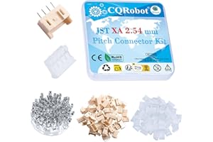 CQRobot JST XA 2,54 mm Pas 4-Broches Electroniques Connecteurs IC Fiches Mâle, Prises Femelle Boîtier et T Forme Sertir Borne. 50 Ensembles/300 Pièces Assemblage de Câble Adaptateur Fil à Carte.