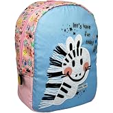 Wiggle Smiley Baby Lisanslı Sevimli Hayvanlar Desenli Tek B&ouml;lmeli Anaokul-Kreş i&ccedil;in Polyester Bebek Sırt &Ccedil;antası