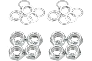 PATIKIL Skateboard Blocco Dadi Set, Skateboard Camion ASSE Rondelle Distanziale Ferramenta Kit Riparazione per Long Board Cruiser