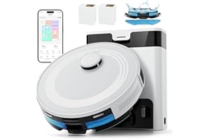 LEFANT Robot Aspirador y Fregasuelos M2 Pro, 6000Pa Succión, 140min Autonomía, Autovaciado 60 Días, Navegación dToF, Obstáculos 190° PSD, Mapeo Multinivel, Mascotas