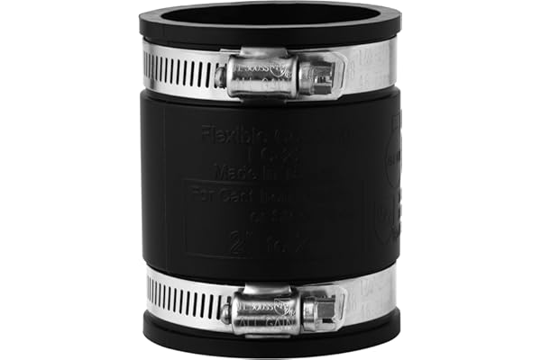 Aquaforte Pvc Élastomère, manchon Flexible, 110 mm 4 Plage de Serrage 110-100mm, Extrêmement Flexible !, Schwarz