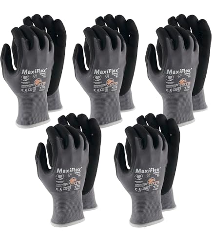 12 Paar) ATG Handschuhe 44-3745 Schnittschutzhandschuhe MaxiCut Ultra 12 x blau/schwarz 9 Baumarkt