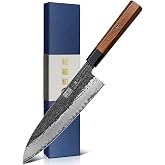 HOSHANHO 20cm Kitchen Knife, Chef Knife Chef Knives | Professional Japanese Gyuto 10CR15MOV Carbon Steel 9-Layer Chef Knives