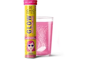 Chicnutrix Glow - Reduced Glutathione 500mg (OPITAC™) & Vitamin C for antioxidant Support and detoxification, Non-GMO & Vegan - 20 Tablets (Strawberry – Lemon Flavour)