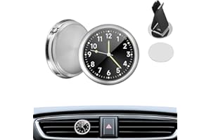 DHWEKU Auto Armaturenbrettuhr Autouhr Selbstklebend Leuchtende Auto Uhr Universelle Taschenuhr Auto Lüftungsschlitz Clip Uhr,kleine uhr,digital uhr für Auto Lnnendekoration Geeignet für Jede Auto Dekoration