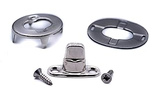 J CLARKE MARINE 10 x Turnbutton Fastener 8mm kit Eyelet, Bases, Screws for Boat Canopy Canvas Cover Twist Fastener