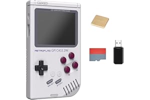 RETROFLAG GPi CASE 2W für Raspberry Pi Zero/Zero W and Raspberry Pi Zero 2W mit Raspberry Pi-Kühlkörper, SD-Kartenleser, 64 GB SD-Karte Retro-Gaming-Handsystem Raspberry Pi case