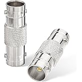 Superbat SDI BNC Female to Female Connector 2pcs Barrel Adapter 75 Ohm | for Video Recorder, CCTV Monitor, Security Camera, V