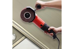 IELSNGAI Máquina de Satinado 1580W, Lijadora de Cepillo 100-3000rpm, Lijadora Rodillo Lijadora Tambor, Velocidad Variable Lijadora, para Acero inoxidable, hierro fundido, aluminio