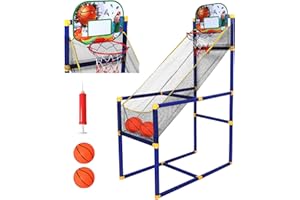 Taylor & Brown Portable Indoor/Outdoor Basketball Stand, Net, Hoop, Backboard, Arcade Game, Adults Children Outdoor Indoor Sports Game Set Exercise Fun for Ages 3+