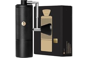TIMEMORE C5 ESP Pro - Macinacaffè a mano con meccanismo conico S2C-420-III, regolazione di precisione 0,015 mm, macinino manuale completamente metallico portatile per espresso/French Press/Pour Over