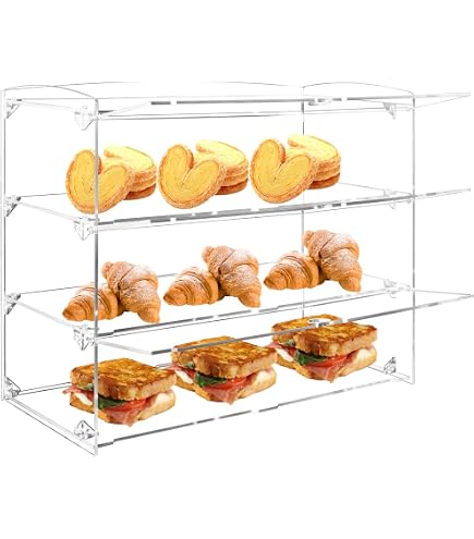 Brotbox Aus Acryl Mit Magnetischer Tür – 4 Schichten, Transparent, Für Küche & Aufbewahrung