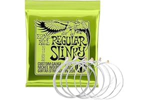 COYTEAR Guitar Strings, Ernie Ball Regular Slinky Electric Guitar Strings 2221 (10-46) Kit Rust-Proof Eagle Wire Full Set Nickel-Plated Accessory for String Folk-Guitar
