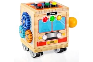 Ovshnrr LED Busy Board Montessori, Tavola Montessori Giocattolo a Semaforico, LED Giochi Sensoriali Giocattolo, Circuito di Interruttore Pannello Sensoriale per Bambini 2 3 4 Anni