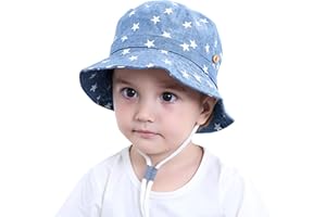 ANIMQUE Bebé Niños Sombrero de Sol Algodón Sombrero de Playa Verano Primavera Sombra Sombrero Estrella Motivo