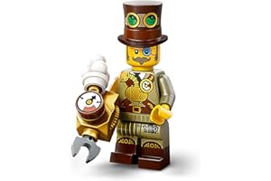 BRICK FLIP Lego Minifigure Serie 27: Steampunk Inventor (Inventore Steampunk), Minifigure Lego Set, Lego Personaggi Singoli da collezionare (Lego 71048) - Lego Novità 2025