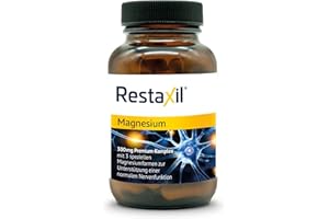 ‎RESTAXIL Restaxil® Magnesium [120 Stück] – Premium-Magnesium-Komplex mit Magnesiumbisglycinat, Citrat & Oxid – vegan, gluten- & laktosefrei, in Deutschland hergestellt