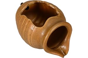 Milisten Hydroponic Vase Garden Fountain Outdoor Water Fountains Ceramic Jug Planter Plant Flower Pots Pond Spitter Fish Tank Cave Waterfall Backyard Water Feature Outside Decoration