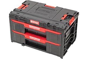 QBRICK SYSTEM Perfecto orden con 2 cajones resistentes: la caja de herramientas Qbrick cuenta con 2 cajones de metal, cada uno con una capacidad de carga de 12 kg, ideal para herramientas y accesorios.
