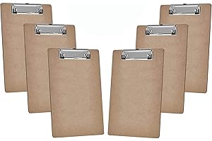 Acrimet Lot de 6 porte-blocs, format A5, avec pince (Isorel)