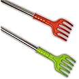ADIMAC 2-Pack Itching Stick Back Scratcher & Massager - Plastic Handle, Multicolor Itching Relief Stick for Back, Body Scalp Hard-to-Reach Areas Portable Durable Lightweight Easy-to-Use Scratch Tool