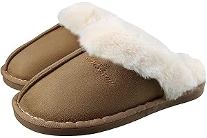 SMAJONG Inverno Pantofole Scamosciate da Donna Morbido Antiscivolo Scarpe Caldo Peluche Uomo Accogliente Memoria Schiuma Pantofole da Casa 34-45EU
